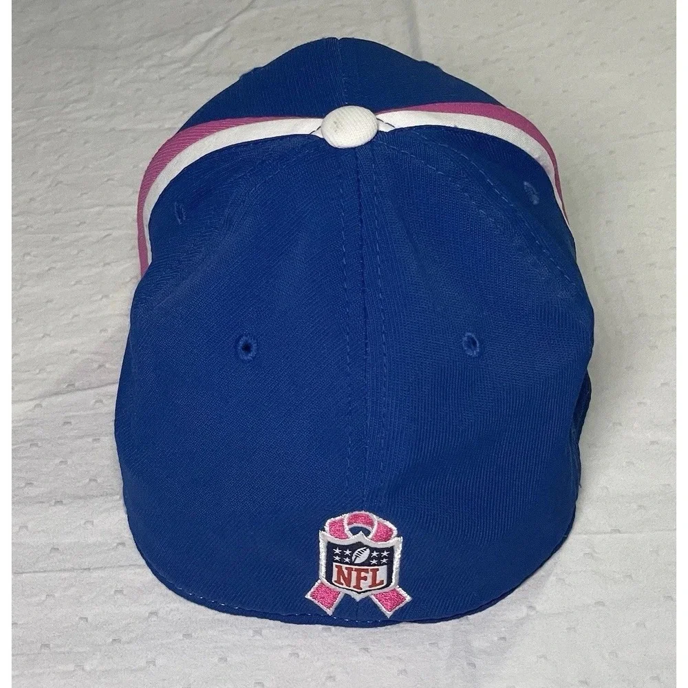 NWT NFL Colts Onfield Reebok Women's Cap Blue with Pink Trim and Ribbon Size S/M